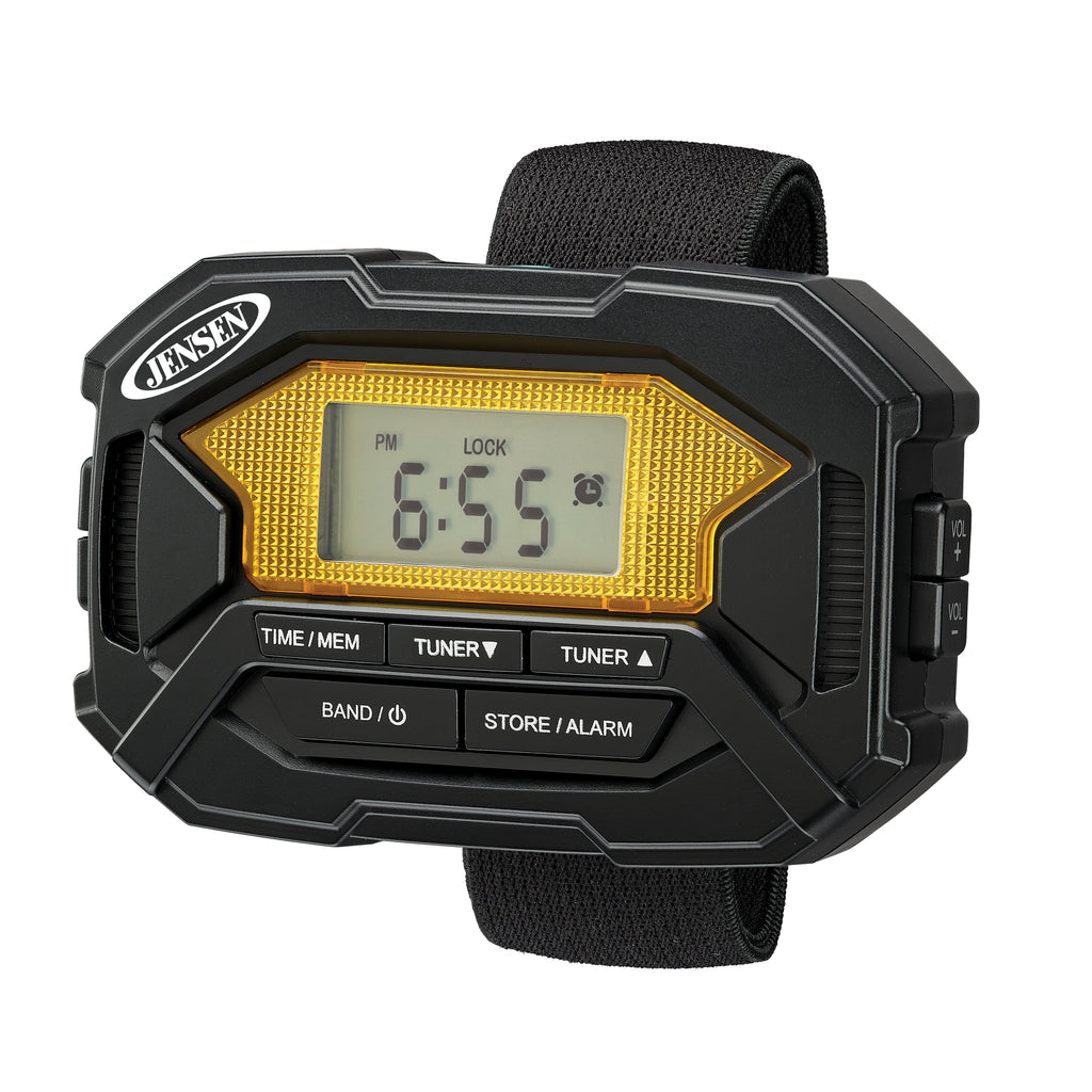 Jensen Digitial AM/FM Stereo Armband Radio with Clock — MeTV Mall
