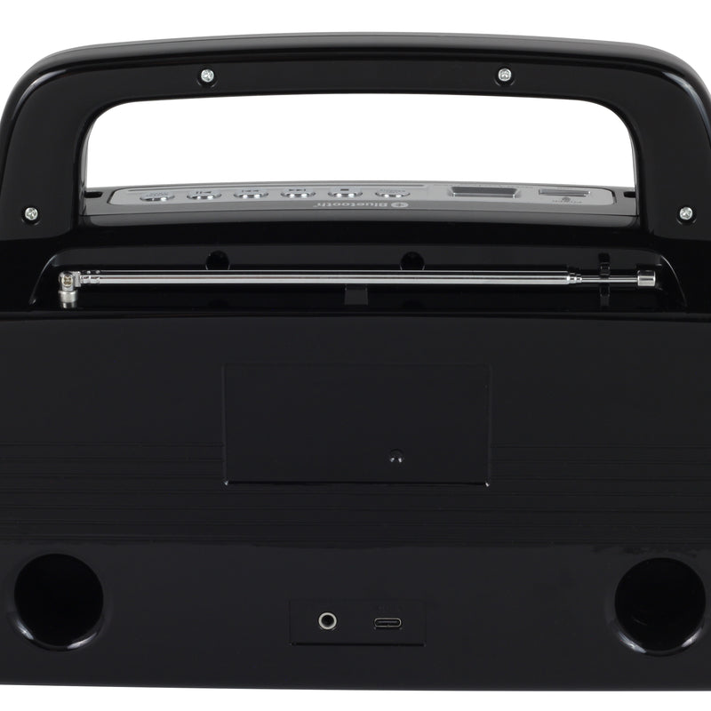 Studebaker AM/FM Portable Radio with Bluetooth, Rechargeable Battery, and High Power