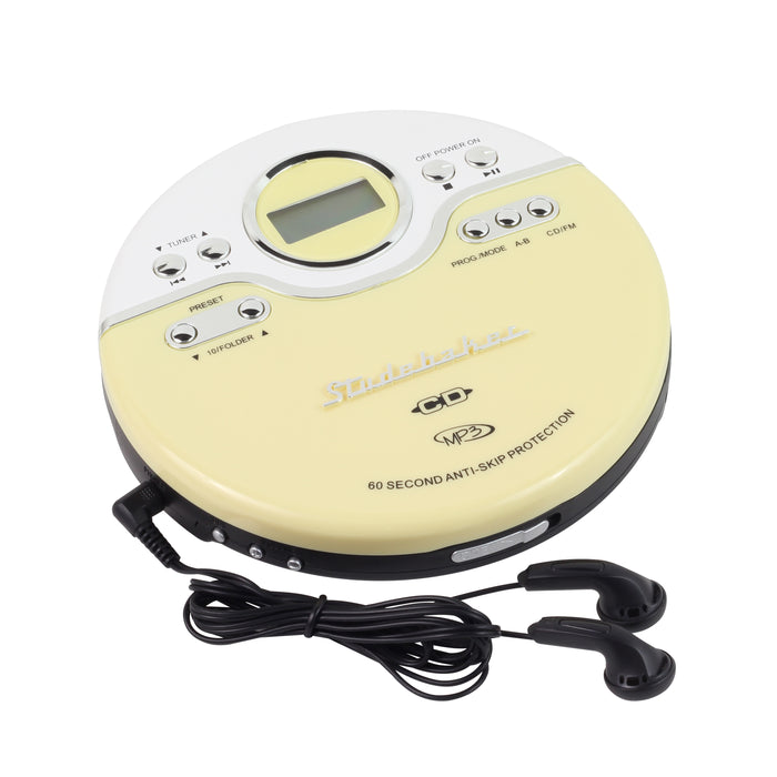 Studebaker Retro Joggable Personal CD Player with FM Radio