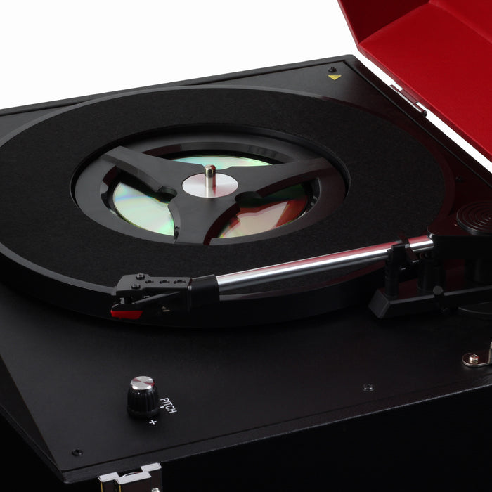 Studebaker Floor Stand Turntable with Bluetooth Receiver, CD Player, Analog FM Radio, MDF Wood Cabinet, 2 x 3W RMS speakers