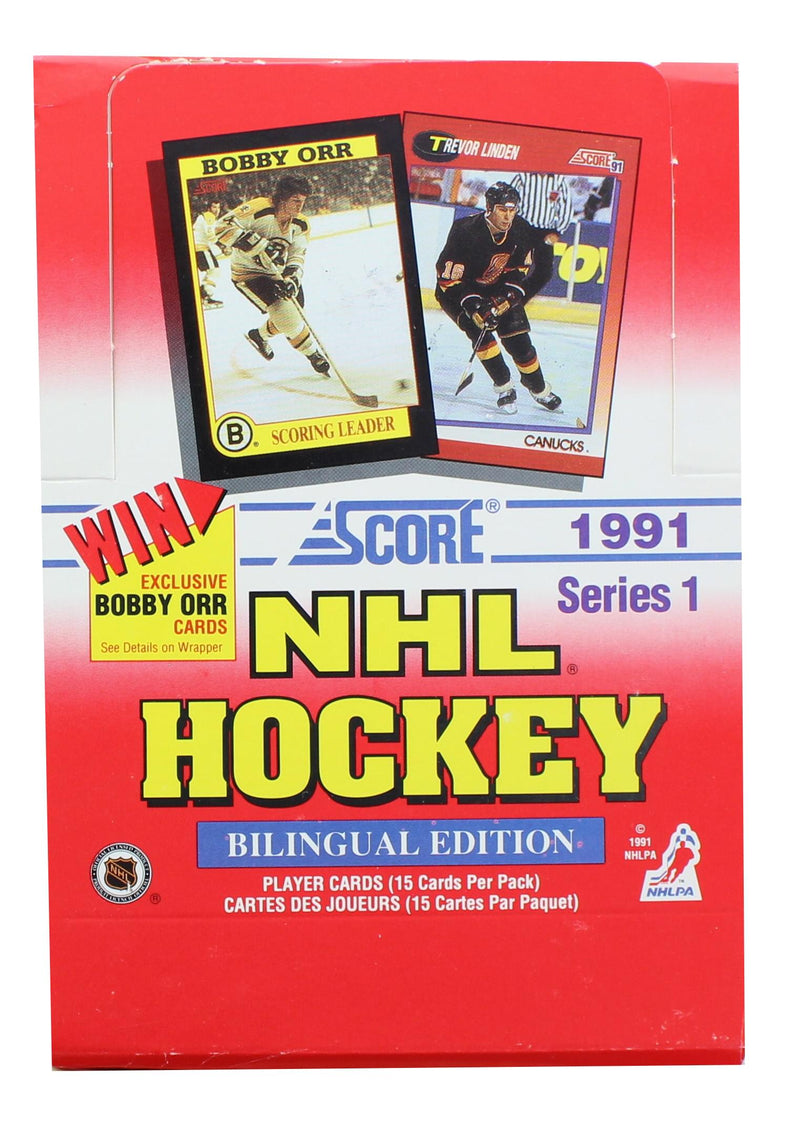 NHL 1991-92 Score Hockey Series 1 Bilingual Wax Box product image 1 of 3