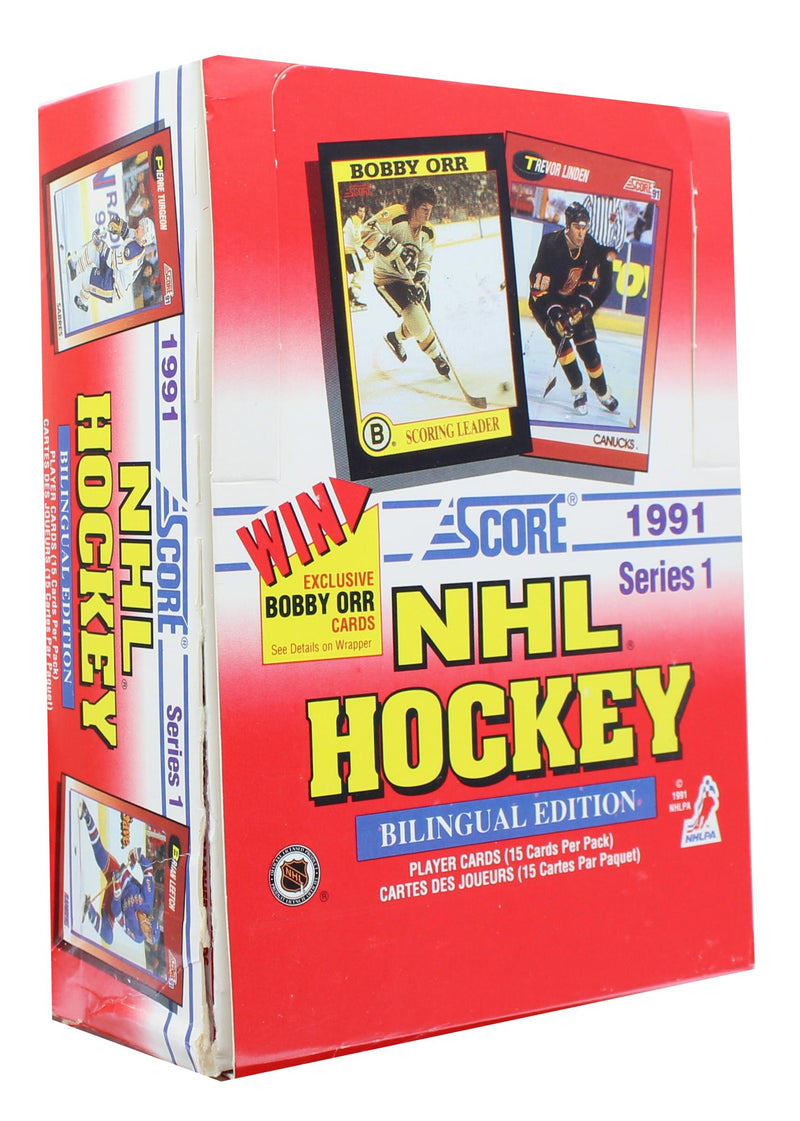 NHL 1991-92 Score Hockey Series 1 Bilingual Wax Box product image 2 of 3
