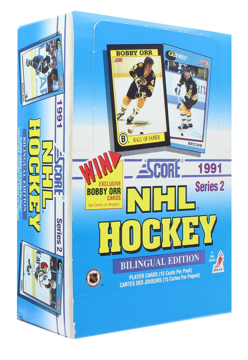 NHL 1991-92 Score Hockey Series 2 Bilingual Wax Box product image 2 of 3