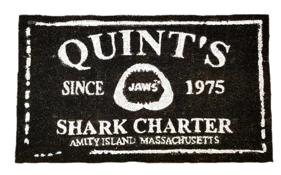 Jaws - "Quint's Shark Charter" Coir Doormat | 17 x 29 Inches