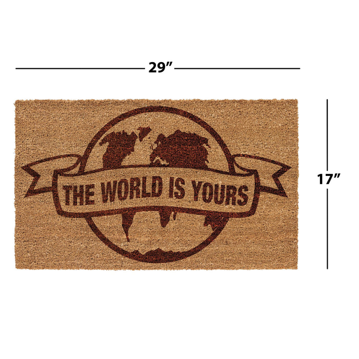 Scarface - "The World Is Yours" Coir Doormat | 17 x 29 Inches