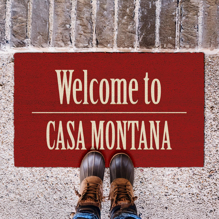 Scarface - "Welcome to Casa Montana" Coir Doormat | 17 x 29 Inches