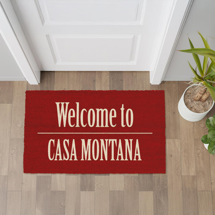 Scarface - "Welcome to Casa Montana" Coir Doormat | 17 x 29 Inches