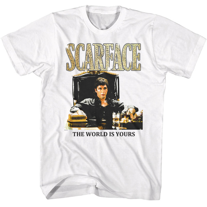 Scarface - Gold Font (White)
