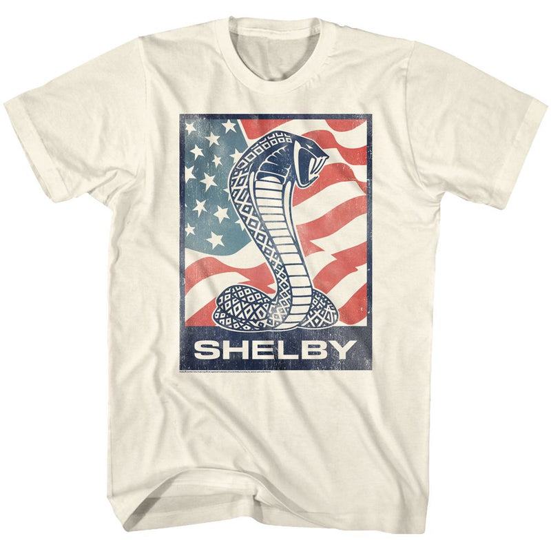 T-Shirt featuring design named Carroll Shelby - Flag Snake