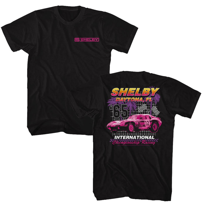 T-Shirt featuring design named Carroll Shelby - International Champion '65 (Front & Back)