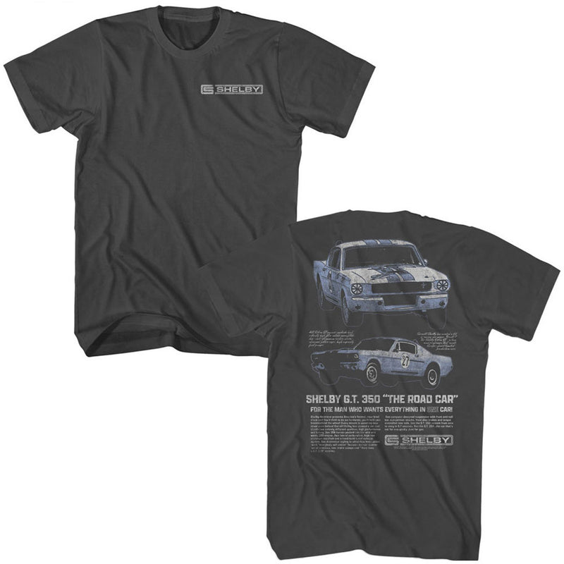 T-Shirt featuring design named Carroll Shelby - The Road Car (Front & Back)