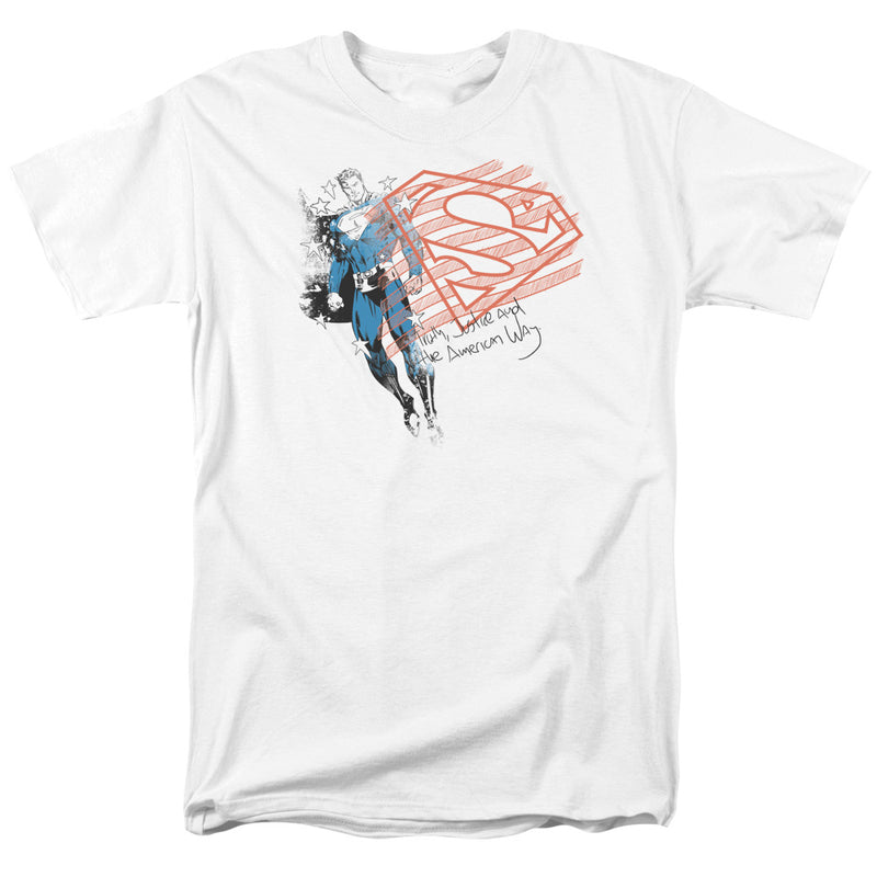 T-Shirt featuring design named Superman - Super American Flag