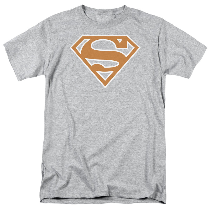 T-Shirt featuring design named Superman - Burnt Orange & White Shield, product image 1 of 2