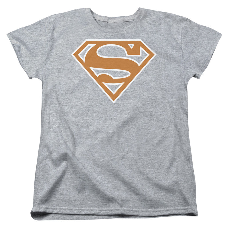 T-Shirt featuring design named Superman - Burnt Orange & White Shield, product image 2 of 2