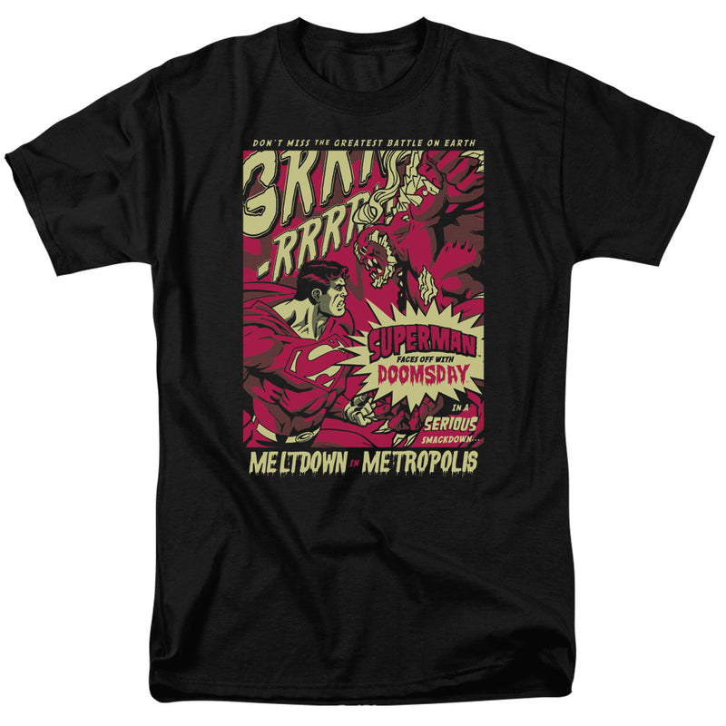 T-Shirt featuring design named Superman - Meltdown (Black)