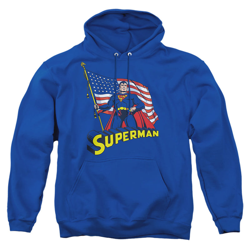 Hoodie featuring design named Superman - American Flag