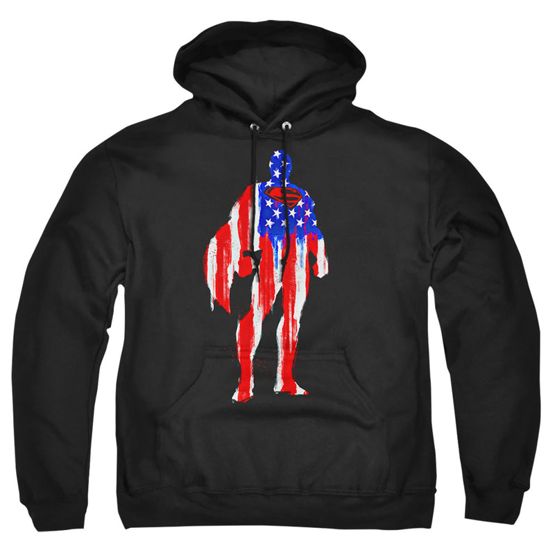 Hoodie featuring design named Superman - Flag Silhouette