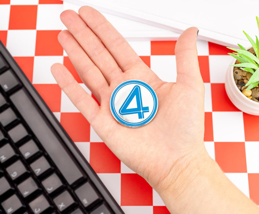 Marvel Studios The Fantastic Four: First Steps Logo Enamel Pin