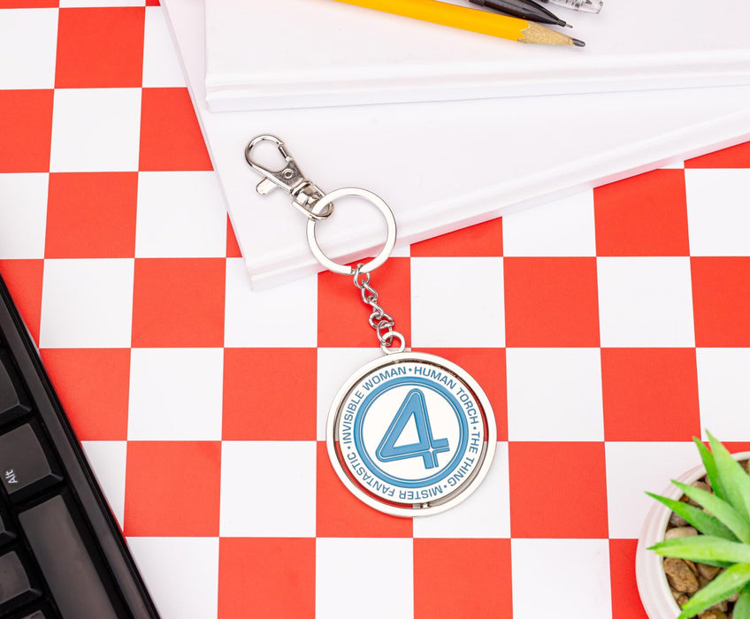 Marvel Studios The Fantastic Four: First Steps Spinning Enamel Keychain