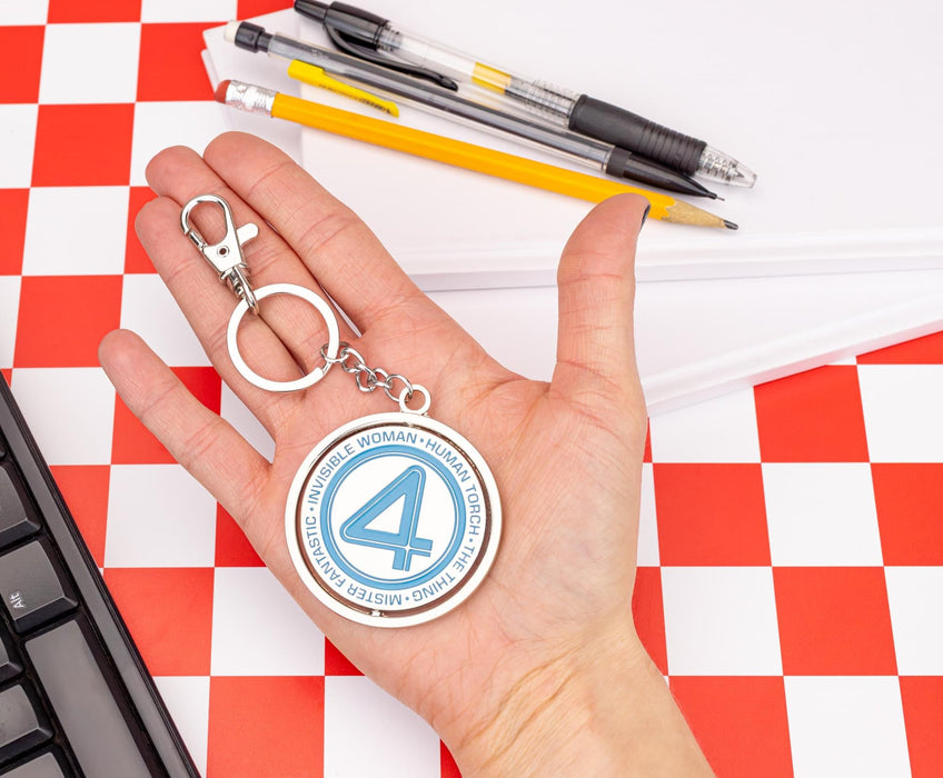 Marvel Studios The Fantastic Four: First Steps Spinning Enamel Keychain