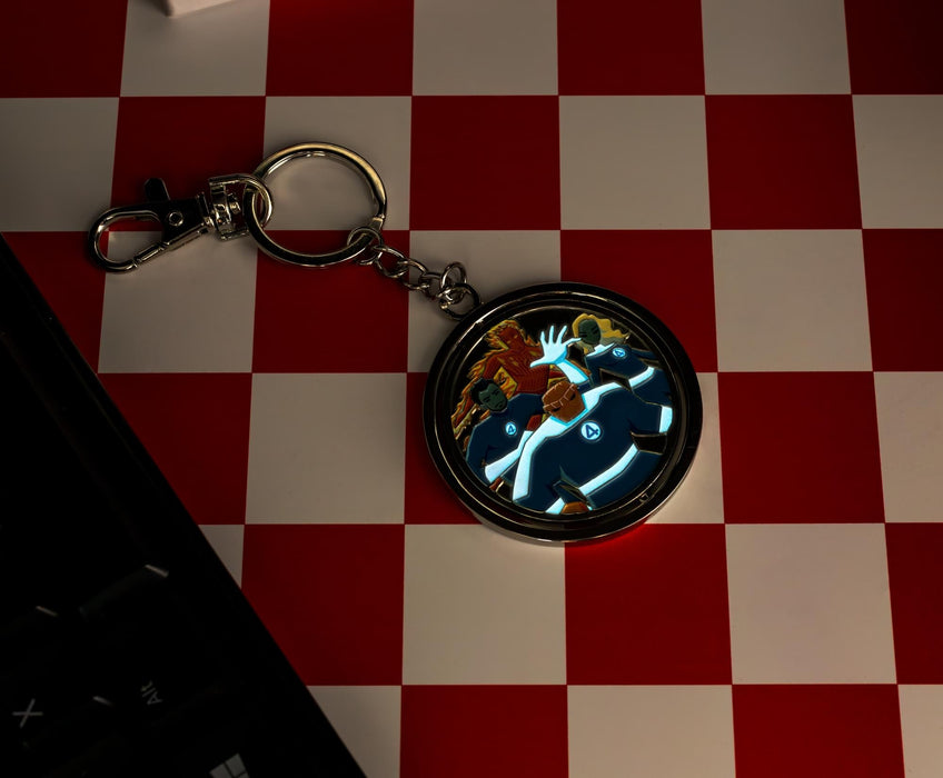 Marvel Studios The Fantastic Four: First Steps Spinning Enamel Keychain