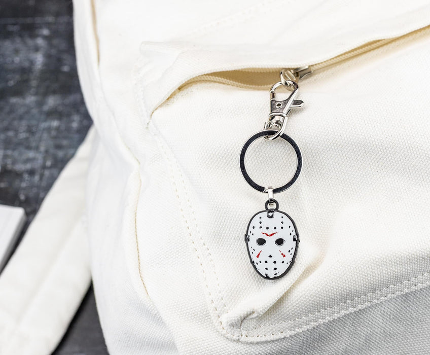 Friday The 13th Jason Voorhees Hockey Mask Enamel Keychain