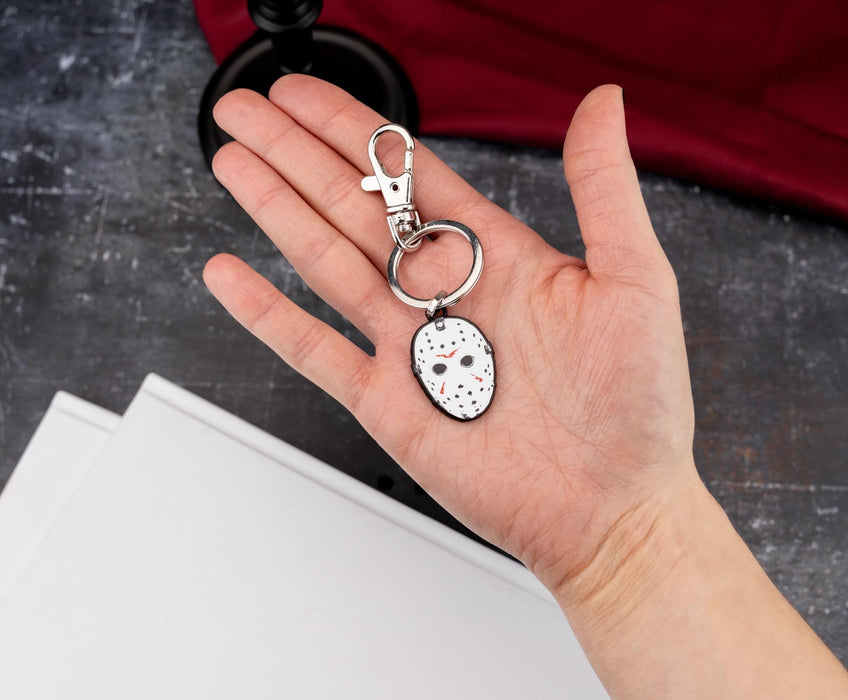 Friday The 13th Jason Voorhees Hockey Mask Enamel Keychain