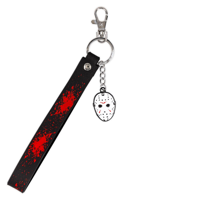 Friday The 13th - Jason Voorhees Mask Enamel Keychain with Lanyard Strap