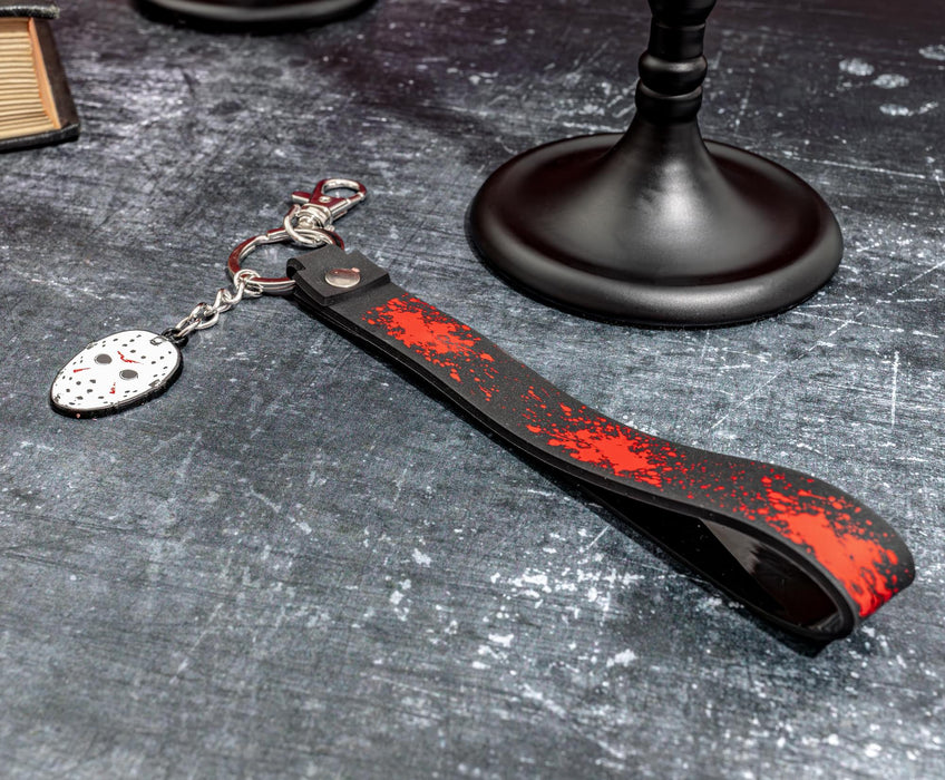 Friday The 13th - Jason Voorhees Mask Enamel Keychain with Lanyard Strap