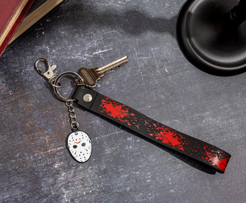 Friday The 13th - Jason Voorhees Mask Enamel Keychain with Lanyard Strap