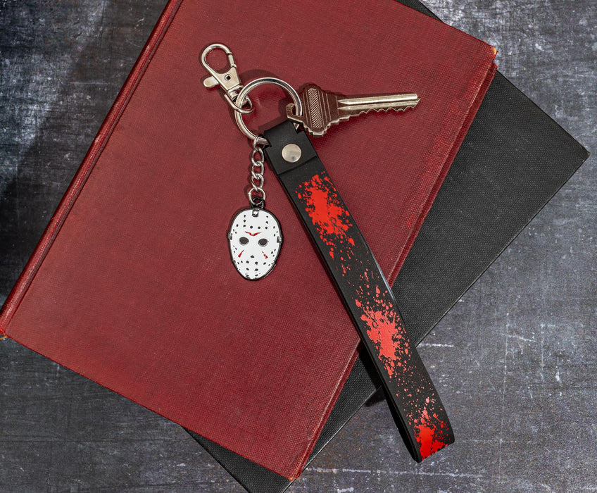 Friday The 13th - Jason Voorhees Mask Enamel Keychain with Lanyard Strap