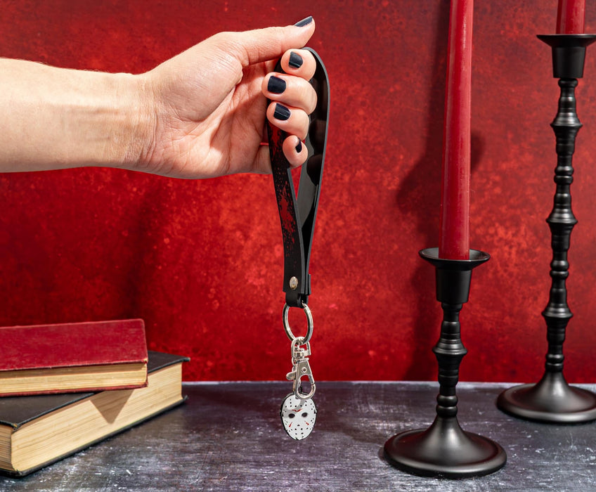 Friday The 13th - Jason Voorhees Mask Enamel Keychain with Lanyard Strap