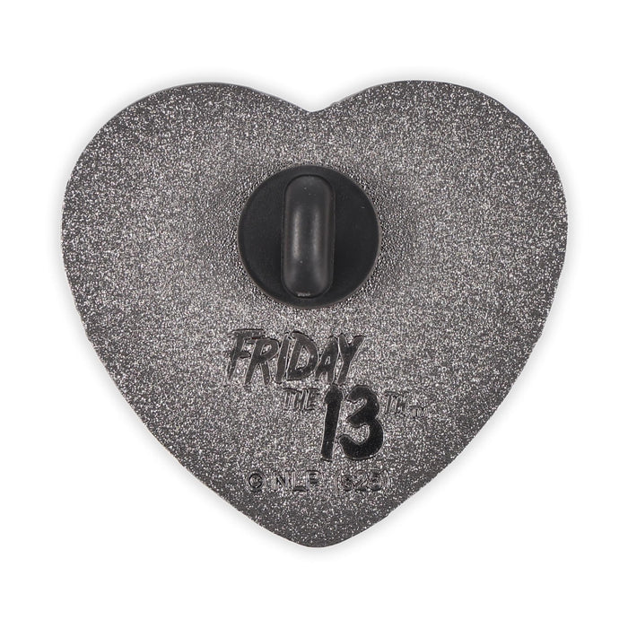 Friday The 13th - "Love at First Fright" Heart-Shaped Enamel Pin