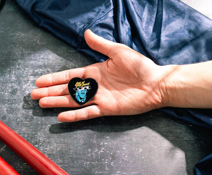 Friday The 13th - "Love at First Fright" Heart-Shaped Enamel Pin