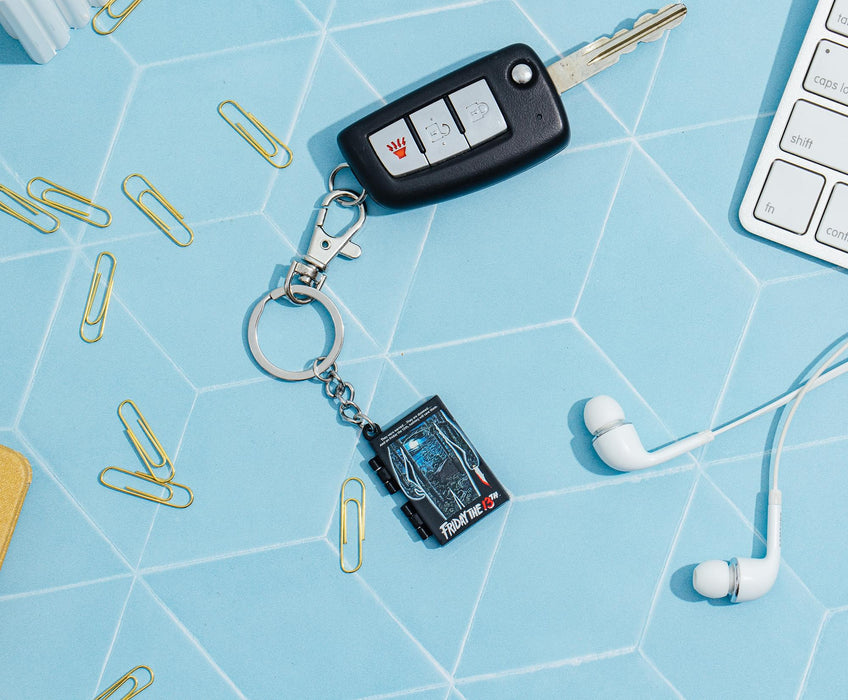 Friday The 13th Movie Poster VHS Tape Keychain