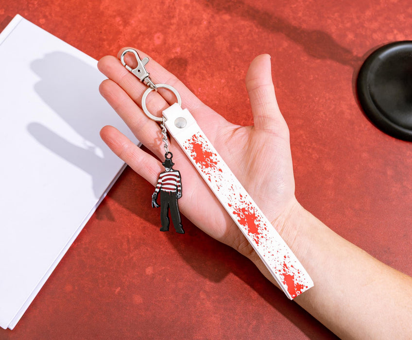 A Nightmare on Elm Street - Freddy Krueger Enamel Keychain with Lanyard Strap