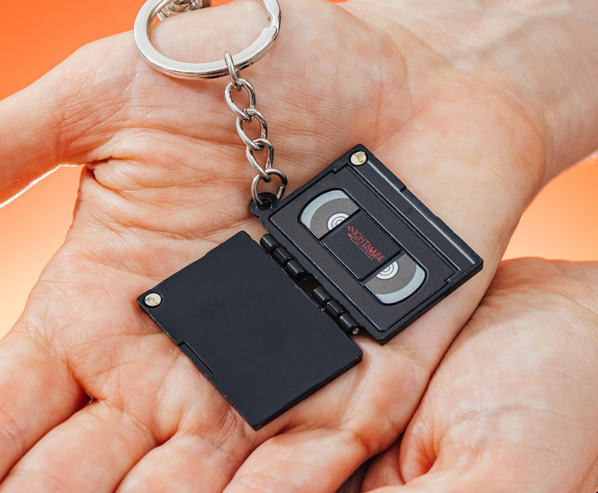 A Nightmare On Elm Street Movie Poster VHS Tape Keychain