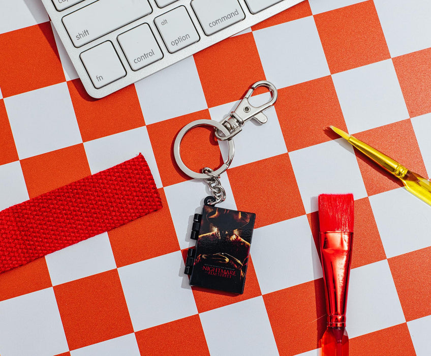 A Nightmare On Elm Street Movie Poster VHS Tape Keychain