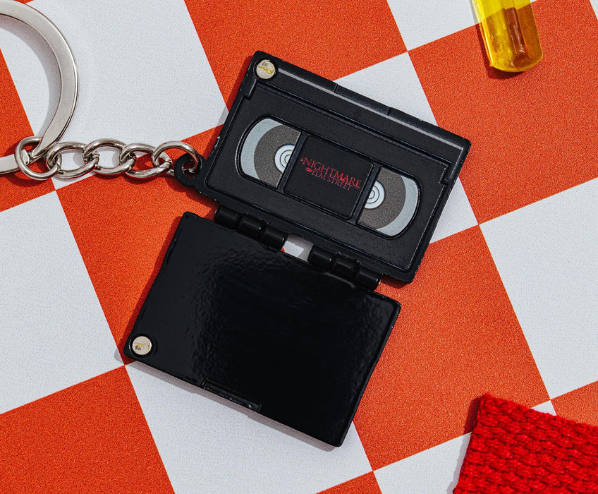 A Nightmare On Elm Street Movie Poster VHS Tape Keychain
