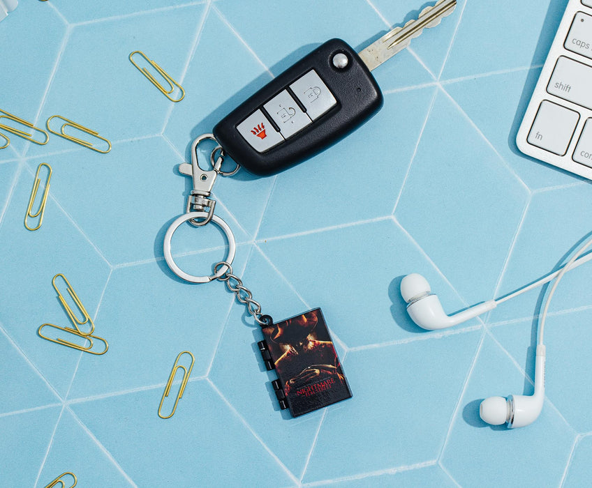 A Nightmare On Elm Street Movie Poster VHS Tape Keychain