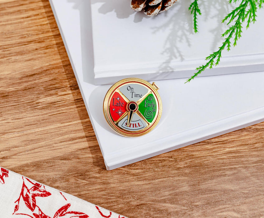 The Polar Express - Conductor's Stopwatch Spinning Enamel Pin