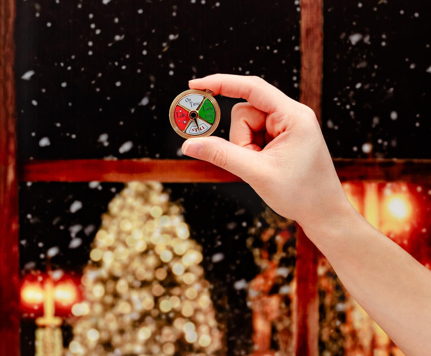 The Polar Express - Conductor's Stopwatch Spinning Enamel Pin