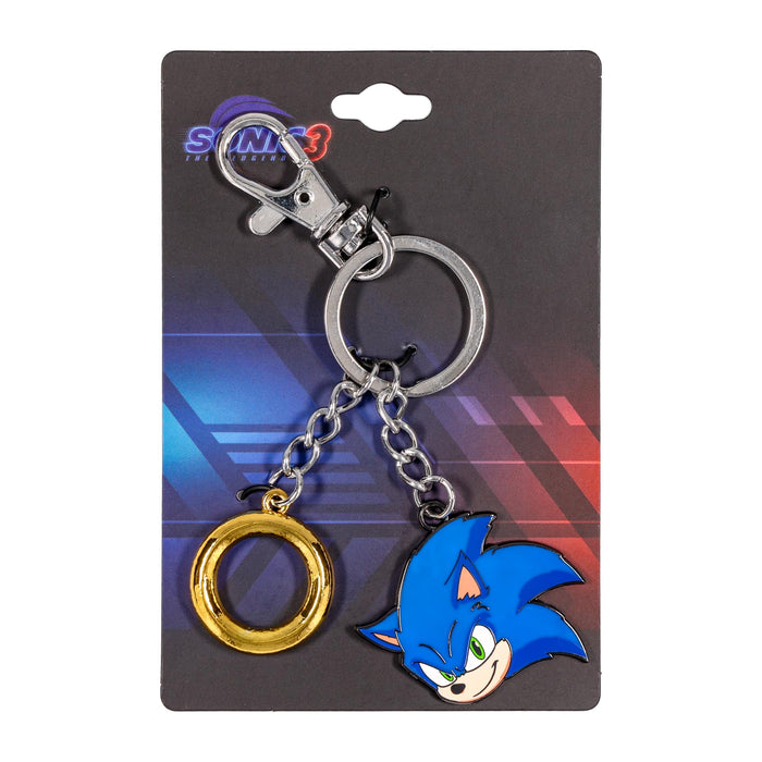 Sonic The Hedgehog Sonic and Ring Charms Keychain