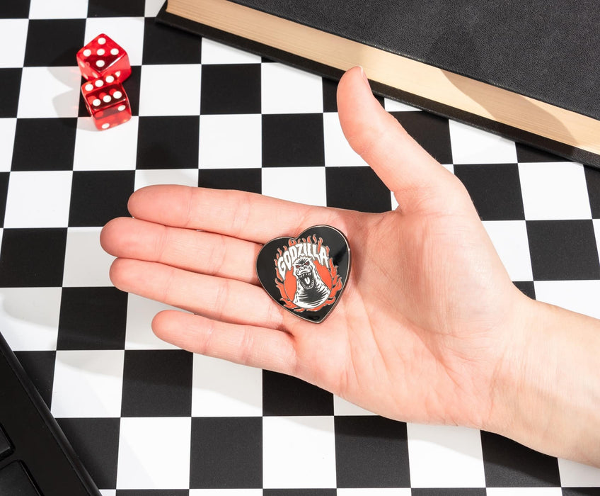 Godzilla - Heart-Shaped Enamel Pin