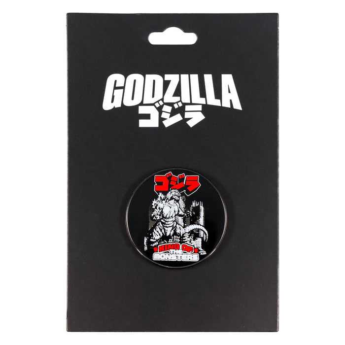 Godzilla - "King of the Monsters" Round Enamel Pin