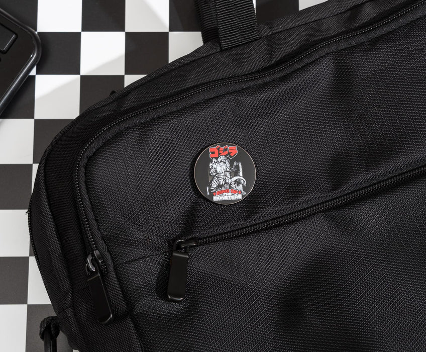 Godzilla - "King of the Monsters" Round Enamel Pin