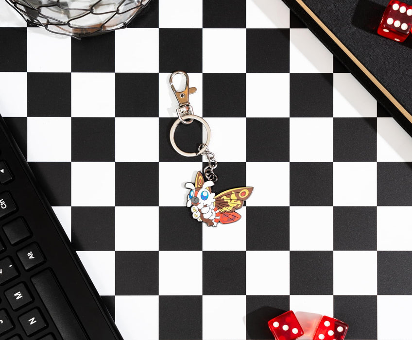 Godzilla - Mothra Enamel Charm Keychain