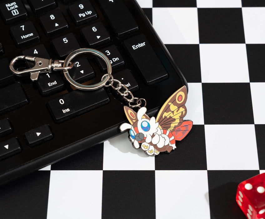 Godzilla - Mothra Enamel Charm Keychain