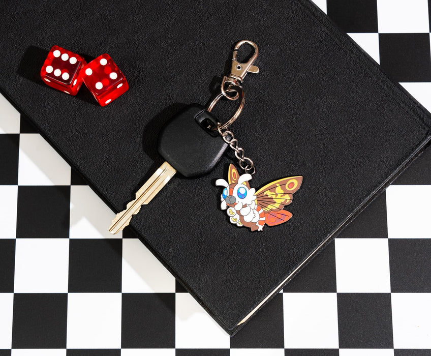 Godzilla - Mothra Enamel Charm Keychain