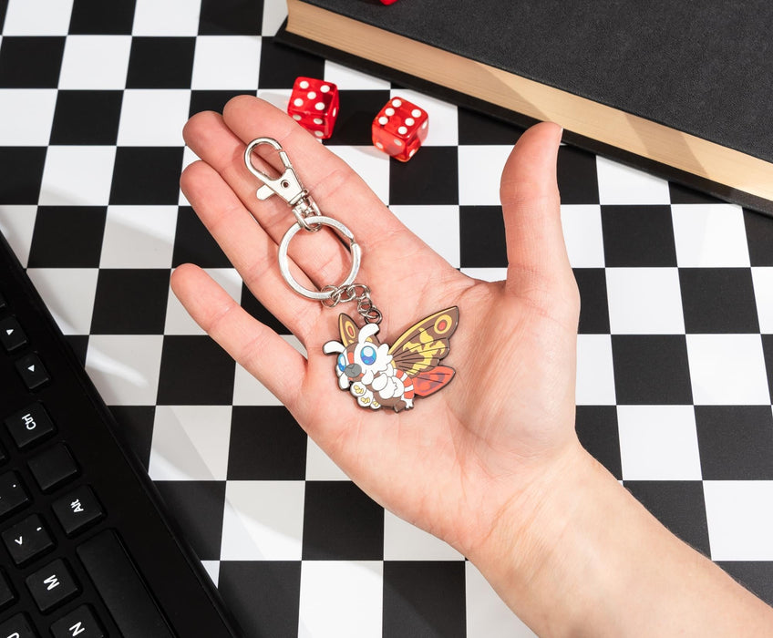 Godzilla - Mothra Enamel Charm Keychain